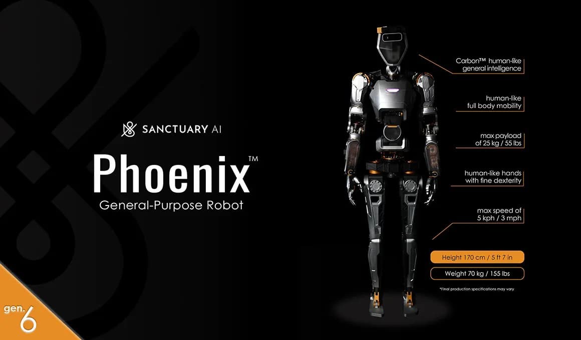 Phoenix humanoid robot — official Sanctuary AI image 8