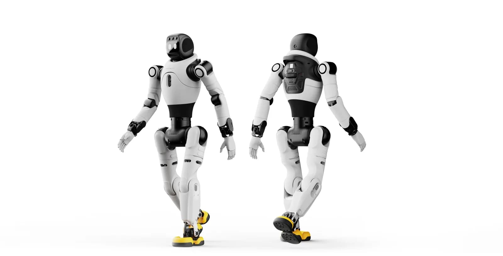 AgiBot Lingxi X2 humanoid robot, front and rear views