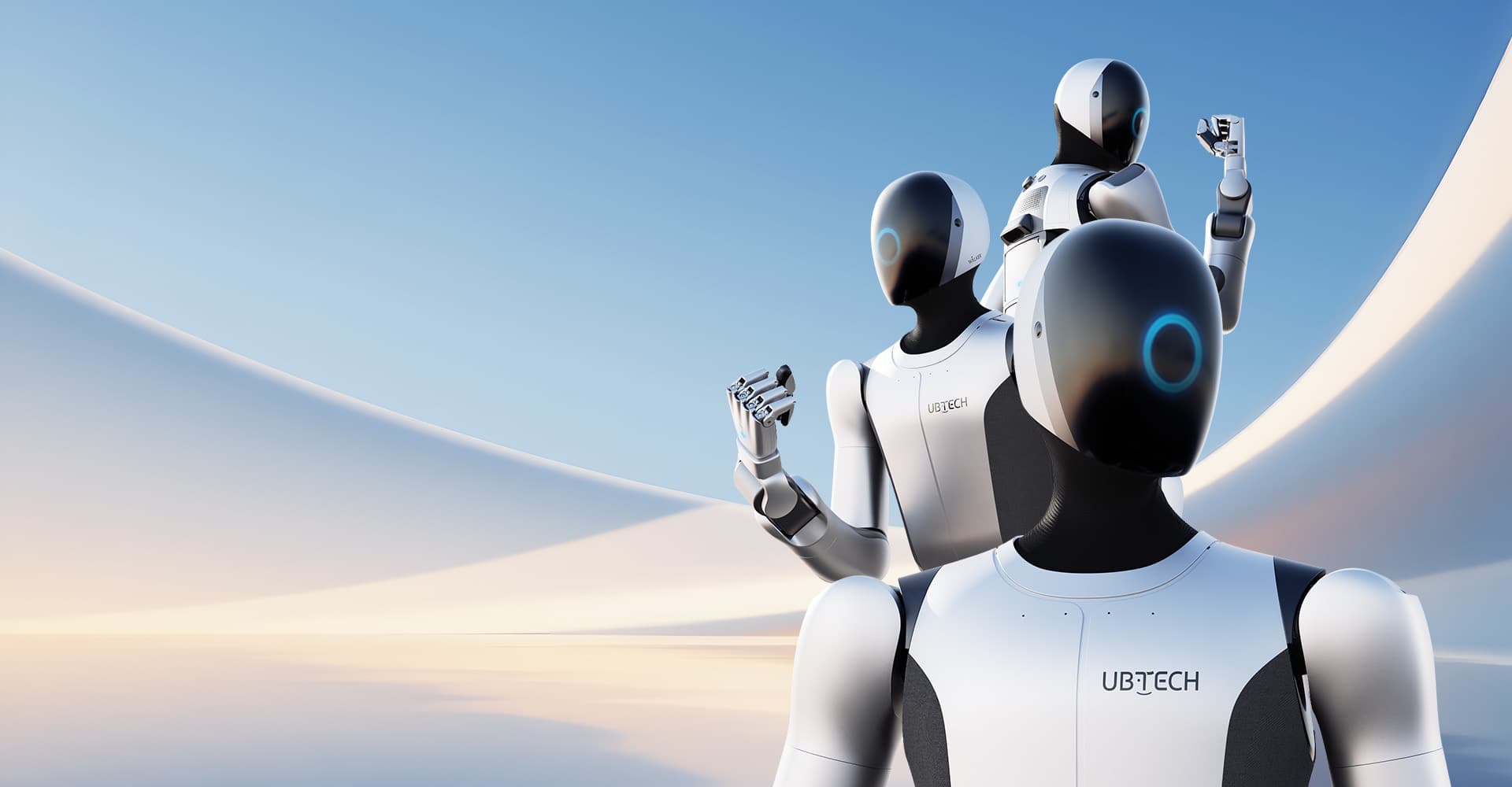 UBTECH Walker S2 industrial humanoid robots — official product image